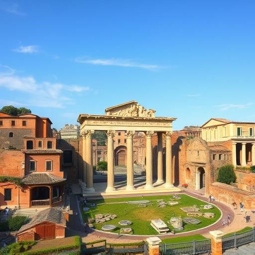 Il Foro Romano, il cuore pulsante della vita politica e sociale dell'antica Roma.