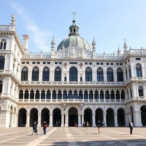 Il Palazzo Ducale a Venezia, un simbolo del potere e della magnificenza della Repubblica di Venezia.