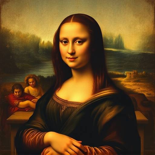 La Gioconda di Leonardo da Vinci al Louvre di Parigi, un'icona dell'arte rinascimentale.