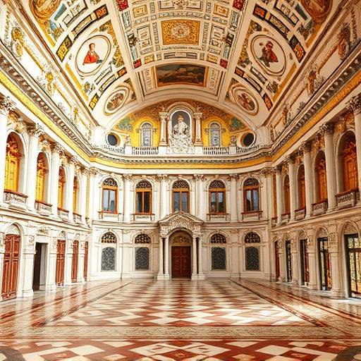 La Reggia di Caserta, un imponente palazzo reale in stile barocco.